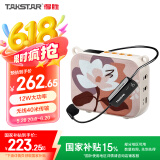 得胜（TAKSTAR）E30W 无线小蜜蜂扩音器教师专用导游喇叭腰挂便携式国风蓝牙小音箱喊话器无线讲课麦克风 柔月白
