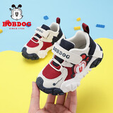 巴布豆（BOBDOG）巴布豆学步鞋春秋男童软底宝宝鞋102321019 藏青蓝/浅米23