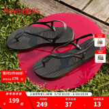 havaianasHavaianas哈唯纳Luna简约凉鞋女士夏一脚蹬绑带夹脚海边度假凉拖 0090-火耀黑 35 -36巴西码