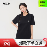 MLB短袖T恤男女时尚夏季休闲经典纯色圆领25新款3ATSB0153-50BKS-XL