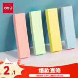 得力（deli）400张4色分条便利贴条形记事贴便签纸 76*19mm 66307