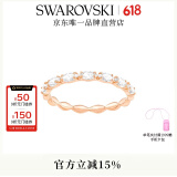 施华洛世奇（SWAROVSKI）  MATRIX 戒指 经典闪亮轻奢饰品生日礼物女 镀玫瑰金色 58mm-18号 5366576