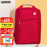 乐上（LEXON）女士时尚休闲书包商务背包14英寸笔记本电脑包旅行包波尔多红