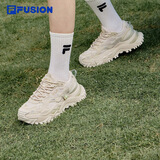FILA FUSION斐乐女鞋BIANCO老爹鞋季新款硬糖鞋休闲鞋厚底运动鞋女 夏威夷果黄-MS 36