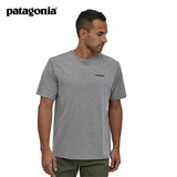 巴塔哥尼亚（Patagonia）男女情侣款通勤P-6 Logo混纺棉休闲潮流户外透气短袖T恤 38504 GLH M 170/180(CM)  70/80(KG)