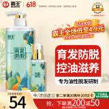 霸王育发防脱洗发水洗护套装洗发液468ml+毛囊滋养液98ml礼盒装