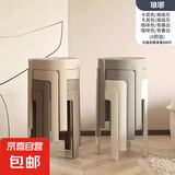 家用凳子加厚塑料可叠放摞叠餐桌板凳风车凳高圆凳胶凳子简约椅子 琅琊-8把装【可叠摞收纳】