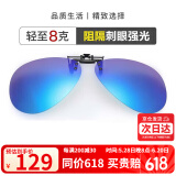 海伦凯勒墨镜夹片 偏光太阳镜夹片男女款驾驶专用开车眼镜 HP805C6