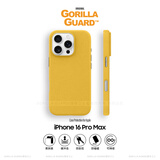 猩球卫士高级感保护套适用Apple/苹果iPhone16ProMax磁吸石英砂全包保护壳亲肤散热手机壳MagSafe外壳黄