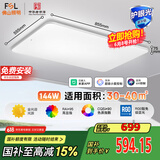 FSL佛山照明客厅吸顶灯LED大灯护眼全光谱智能灯具智薄144W包安装