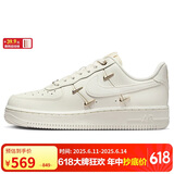 耐克NIKE板鞋女空军一号 AIR FORCE 1运动鞋FV3654-111帆白39