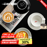 MHW-3BOMBER【胖东来爆款】轰炸机拿铁杯咖啡杯意式拉花杯 简约陶瓷杯碟280ml 【加厚杯口】拿铁杯-蒂芙尼蓝
