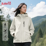 班尼路（Baleno）连帽夹克外套女2025新款户外登山旅行防风防雨男女同款工装上衣服