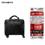 新秀丽（Samsonite）行李箱16英寸拉杆箱商务软箱前开口旅行机长箱BP0黑色登机箱