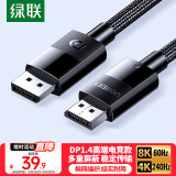 绿联DP线1.4版8K高清4K/2K240HzDisplayPort 适用电脑显卡接显示器电竞视频连接线2米兼容DP1.2 25955