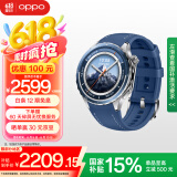 OPPO Watch X2 千峰蔚蓝【国家补贴15%】全智能手表运动健康eSIM电话手表 无感高血压风险评估oppo手表