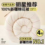 多忆绵眠（duoyimianmian）新疆长绒棉被芯全棉花被子手工棉絮棉胎褥子床垫加厚保暖冬被单人 新疆长绒棉被4斤 200*220cm