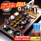 唐丰 整套功夫茶具套装家用茶盘一体茶台茶海茶杯盖碗电热磁炉四合一 黑檀满足茶盘+沙金龙壶B配件 1件
