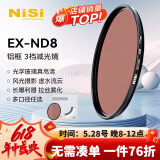 耐司（NiSi）nd滤镜 减光镜ND8(0.9) 3档 72mm滤镜 中灰密度镜nd镜滤镜微单单反相机滤光镜 适用于佳能尼康索尼