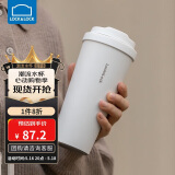 乐扣乐扣（LOCK&LOCK）保温杯遇见元气保温保冷咖啡杯弹跳盖男女颜值水杯550ML白色