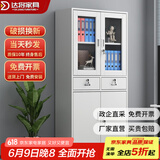 达将文件柜铁皮柜储物柜抽屉柜钢制办公柜资料柜玻璃柜档案柜凭证柜 二斗器文件柜 0.5mm