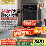 亚都（YADU）空气净化器 卫健委备案消毒机 UFCO分解除甲醛除异味烟味除甲流 家用办公大空间 KJ2000F-T20(Hi)