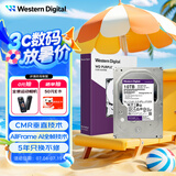 西部数据（WD）10TB监控级机械硬盘 WD Purple 西数紫盘pro SATA 7200转512MB CMR垂直AI技术 3.5英寸WD102PURP