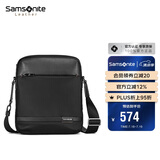 新秀丽（Samsonite）斜挎包精品男士单肩包超纤挎包时尚男包休闲实用TN5*09004黑色