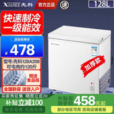 先科先科速冻保鲜冷柜家用一级能效上开门小型出租屋迷你卧式冰柜迷你 加厚/单温微霜 128L 冻肉约120斤