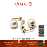 翡拉拉（fellala）印象巴黎施家珍珠耳环优雅气质耳钉女耳饰生日礼盒节日520节礼物 商场同款
