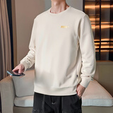 彪马（PUMA）男装 秋冬新款运动透气上衣跑步长袖打底休闲宽松套头衫圆领卫衣 雪白色/毛圈内里/春秋款 M 175/96A 推荐体重120-140斤