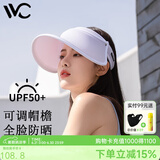 VVC成毅同款遮阳帽夏季男女户外骑行太阳帽女神帽遮脸防紫外线防晒帽 【青春款】丁香紫 可调节