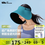 蕉下（beneunder）灯罩帽大帽檐遮阳帽女黑胶防晒帽全脸遮阳空顶帽太阳帽BM563蓝