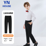 衣诺坊儿童裤子男女西服裤黑色六一演出服主持人西装礼服长裤