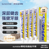 SUNSTAR药用海盐咸味护龈牙膏170g*4预防牙菌斑缓解牙出血 进口