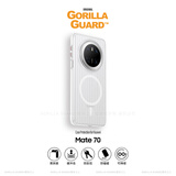 猩球卫士高级感防指纹适用华为mate70磁吸瓦楞手机壳保护套超薄行李箱条纹磨砂个性透明MagSafe外壳白