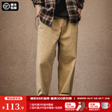 马登工装美式复古Easypants卡其休闲裤军绿色宽松直筒束脚长裤子男夏 卡其色 XL （160-175斤）