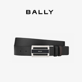 BALLY【秋季焕新】FABAZIA男士搭扣双面腰带3.5/110黑色/棕色 6181991