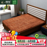 绿享 山棕床垫硬棕垫手工线缝棕榈床垫定做榻榻米薄床垫单双人厚垫子 6cm总厚(缝制山棕芯+麻纱面料) 1.5米*2.0米