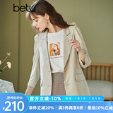betu百图女装休闲小西装女款通勤西服外套JD2101T29 浅杏色 S