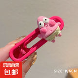 【多巴胺发饰】彩色多巴胺海绵宝宝发夹侧边夹派大星夹子头饰 派大星鸭嘴夹
