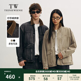 Teenie Weenie Men【男女同款】小熊男装牛仔夹克2025年春季新款拼接外套 黑色 M