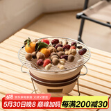 瓷牌茗茶具（cipaiming teaset）围炉煮茶家用全套配件罐罐茶煮茶壶室内炭火炉烤红薯 中号《素雅》炭炉+架+网 1ml