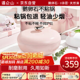 温仑山德国鹅卵石不粘锅炒锅麦饭石色铁锅炒菜锅燃气电磁炉炒锅不粘锅