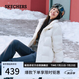 斯凯奇（Skechers）秋冬季男女立领保暖防泼水百搭舒适短款羽绒服P423U038