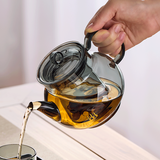 茗光茶壶玻璃泡茶壶茶水分离煮茶壶高硼硅玻璃烧水壶家用办公茶具