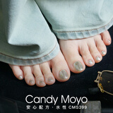 CandyMoyo健康0毒水性亮片金箔指甲油美甲持久显白不可撕拉  CMS399 克拉金