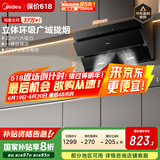 美的（Midea）抽吸排油烟机 家用厨房22风量侧吸式挥手智控 脱排吸油烟机CXW-280-J25S PRO国家补贴立减20%
