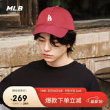 MLB棒球帽男女【女明星虞书欣同款】鸭舌帽软顶3ACP7701N-07WIS