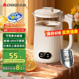 志高（CHIGO）烧水壶电热水壶电水壶双层防烫1.8L大容量家用 玻璃内胆 恒温保温烧水壶 SH-1813A3B